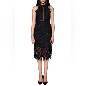 BARDOT Leaf Lace Sheath Dress